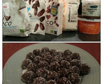 Rawfood chokladbollar med carob