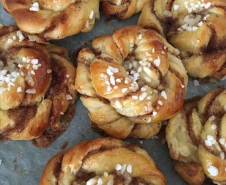 Kanelbullar med mandelmassa