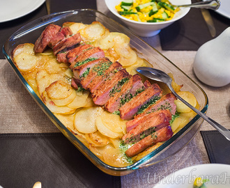 Fläskytterfilé provencale med råstekt potatis och en sallad!