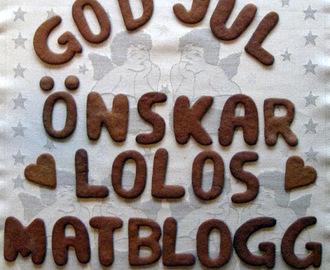 Julhälsning med pepparkakor