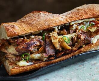 Philly cheese steak sandwich