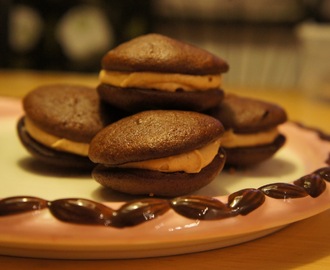 Chocolate Peanut Whoopie Pies