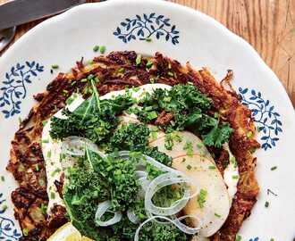 Rårakor med kantareller, parmesankräm och brynt smör