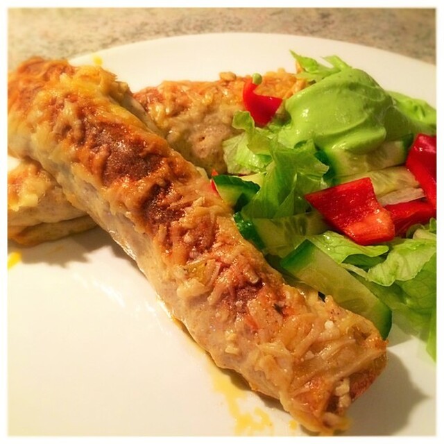 Lchf Cannelloni med Kycklingfyllning