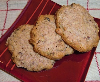 Glutenfria havrecookies med hallon