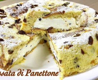 CASSATA DI PANETTONE ricetta veloce senza cottura - Tutti a Tavola