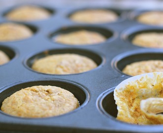 Muffins med äpple och morot