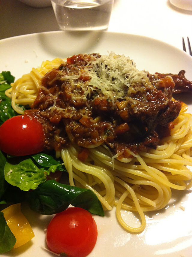 Spaghetti Bolognese som långkok