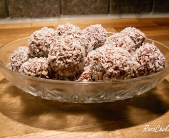 Chokladbollar m jordnötssmör