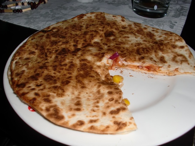 vegetariska quesadillas