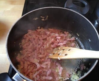 Snabb gryta med bacon och wokgrönsaker 6p