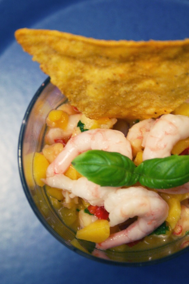 Frisk räkceviche