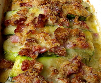 Zucchini med kantareller