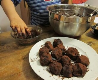 Chokladbollar med barnen