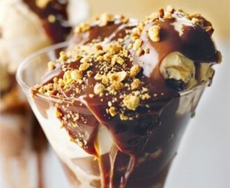 Chocolate Peanut Butter Fudge Sundae!