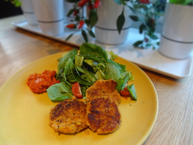 Barnens vegetariska sojafärsbiffar (gluten- och laktosfritt)