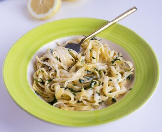 Pasta a limone- Italiensk pastarätt med citron