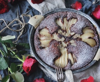 Chokladkaka med päron