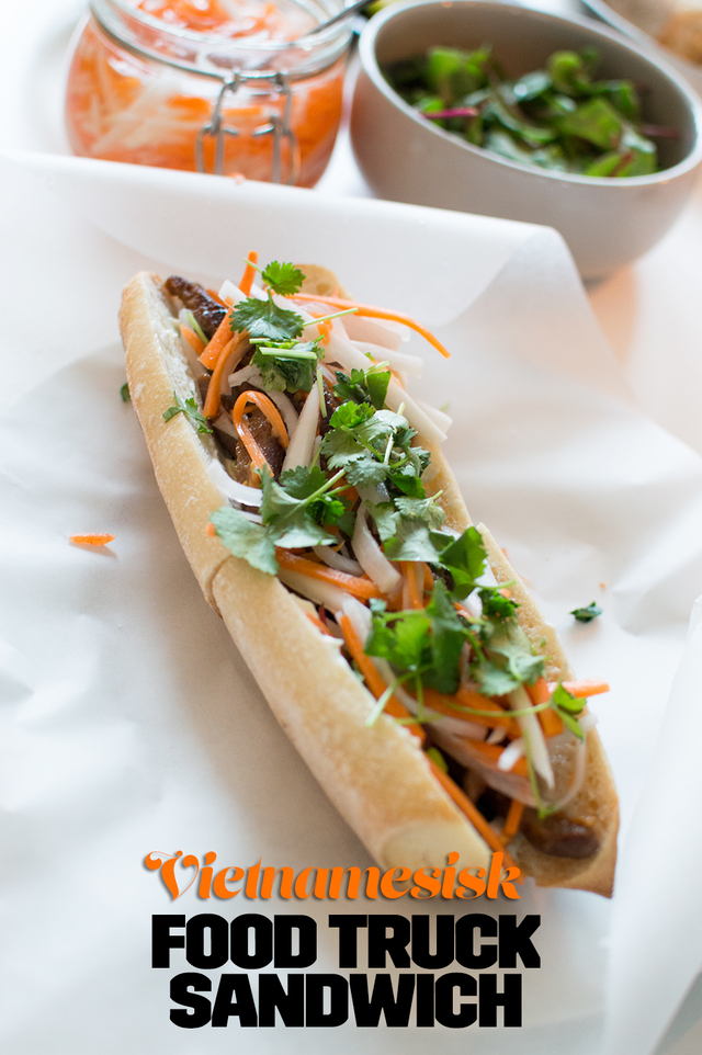 Vietnamesisk food truck sandwich