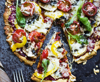 Recept glutenfri pizza kikärtsmjöl | Evelinas ekologiska