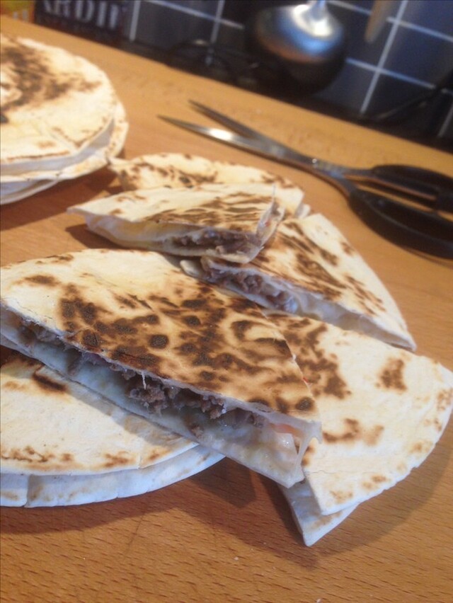 Quesadillas med köttfärs