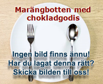 Marängbotten med chokladgodis