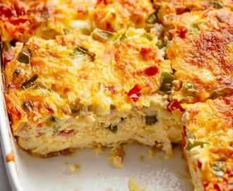 Breakfast Casserole with Bacon or Sausage