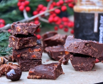 Chokladfudge med mandel och goji