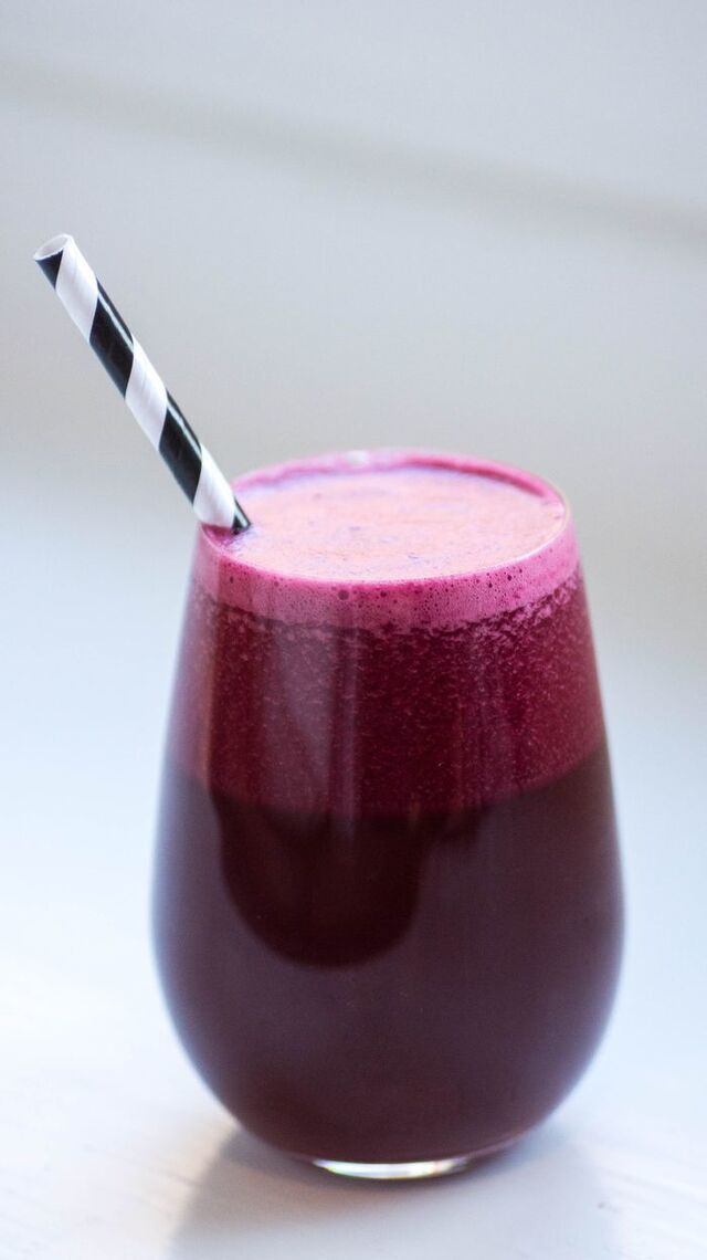 Homemade beetroot juice