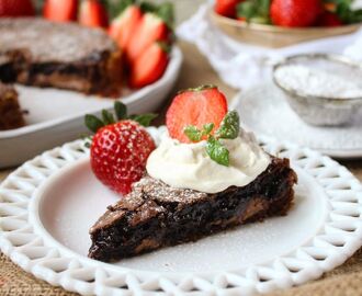 Kladdkaka med mjölkchoklad