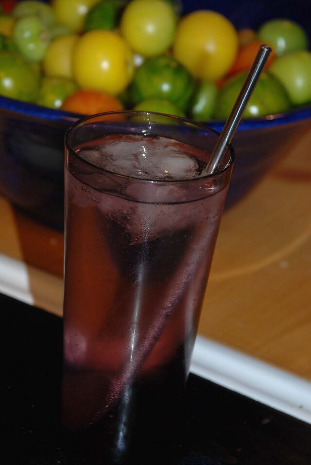 Bacardi torched cherry+sprite light