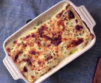 Lasagne med grönkål och svamp