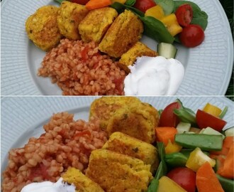 Falafel med smak av curry