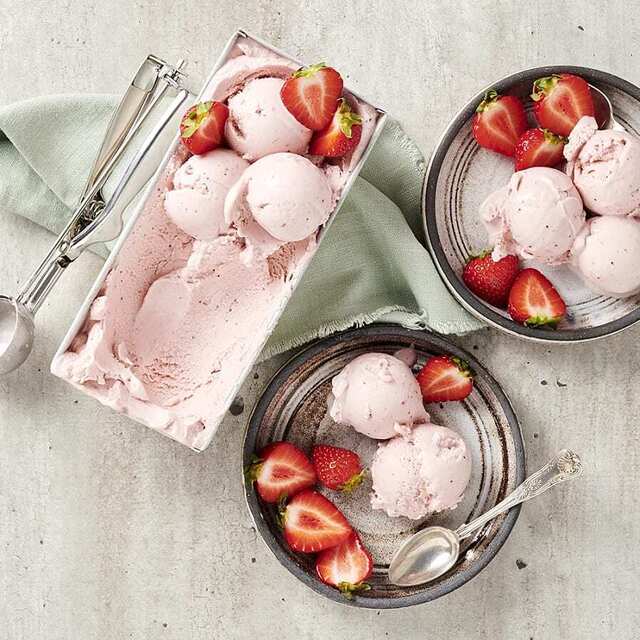 Hemmagjord jordgubbsglass
