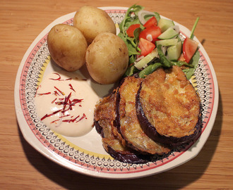 Parmesanpanerad aubergine