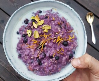 4e luckan Blåbärsgröt - Blueberry porridge