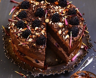 Chocolate Layer Cake ur boken Baka Glutenfritt (mjölkfri, utan vitt socker)