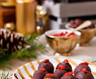 Mitt Gröna Köks Jul #3: Chokladdoppade apelsin- och saffransbollar