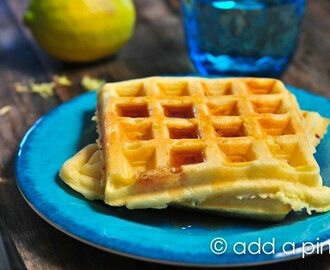 Lemon Buttermilk Waffles Recipe