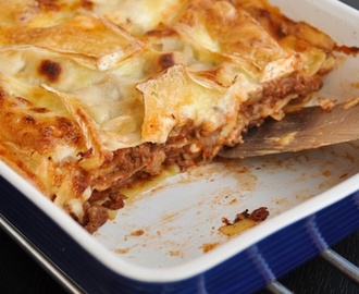 Lasagne med brie och halloumi