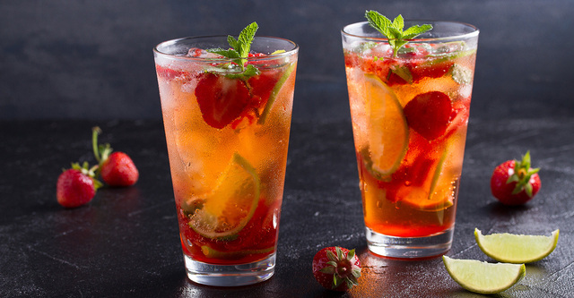 Strawberry Collins – alkoholfri drink | ELLE mat & vin