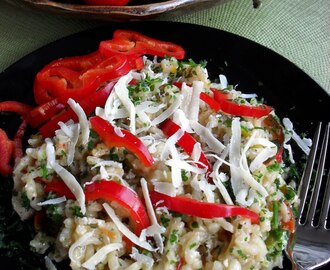 Kycklingrisotto med paprika