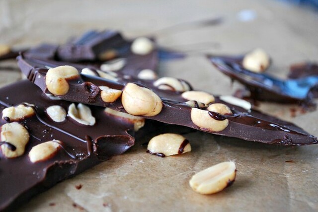 Chokladbräck med jordnötter