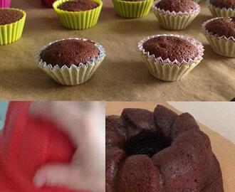 Chokladkaka och minimini muffins