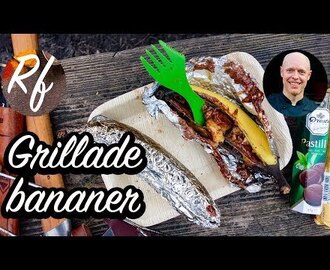 Grillade bananer med choklad