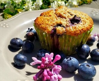 Nyttiga blåbärsmuffins