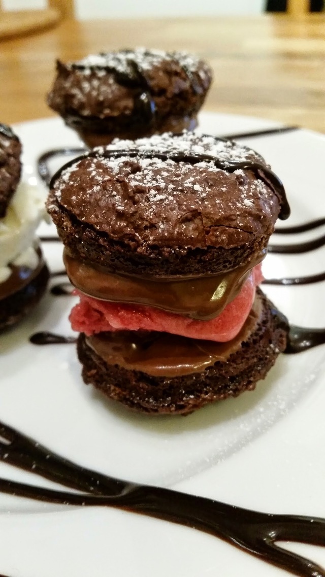 Nutella Macarons med glass