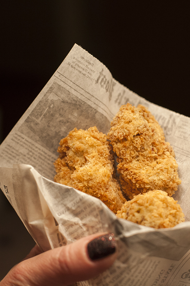 Chicken fritters - Friterad fraskyckling