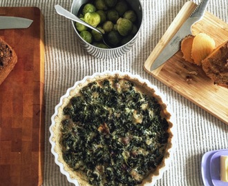 Fjärde advent: Glutenfri grönkålspaj på solros- och havrebrotten