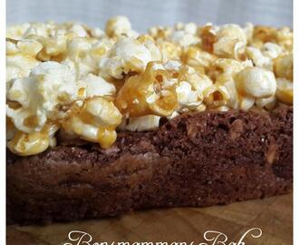 Brownie med karamellpopcorn